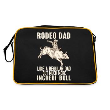 Bull Rider Cowboy Bull Riding - Sac Retro - noir/or - Dos