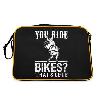 Bull Rider Bull Riding Cowboy - Sac Retro - noir/or - Dos