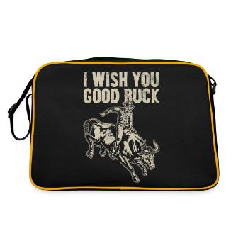 Bull Rider Bull Riding Cowboy - Sac Retro - noir/or - Dos