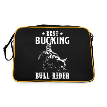 Bull Riding Cowboy - Sac Retro - noir/or - Dos