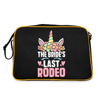 Douche nuptiale Bachelorette équitation - Sac Retro - noir/or - Dos