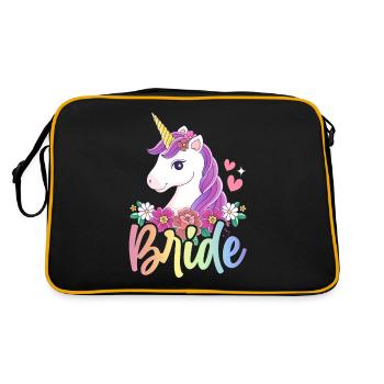Douche nuptiale de mariage - Sac Retro - noir/or - Dos