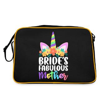 Douche nuptiale de mariage - Sac Retro - noir/or - Dos