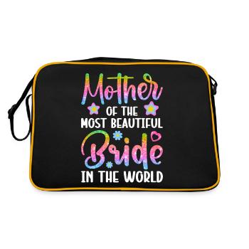 Douche nuptiale de mariage - Sac Retro - noir/or - Dos