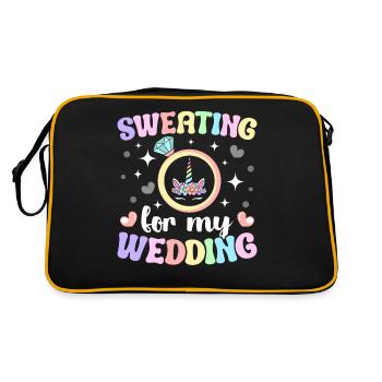 Douche nuptiale de mariage - Sac Retro - noir/or - Dos