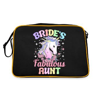 Douche nuptiale de mariage - Sac Retro - noir/or - Dos