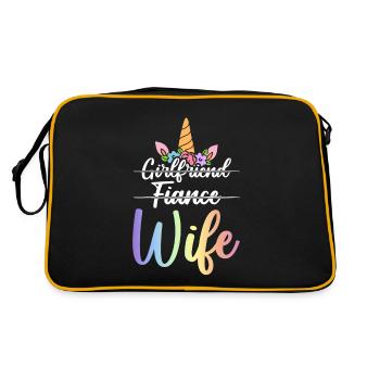 Douche nuptiale de fiançailles - Sac Retro - noir/or - Dos