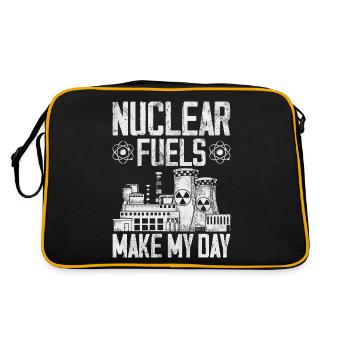Nuclear Power Plant Nuclear Energy - Retro Bag - black/gold - Back