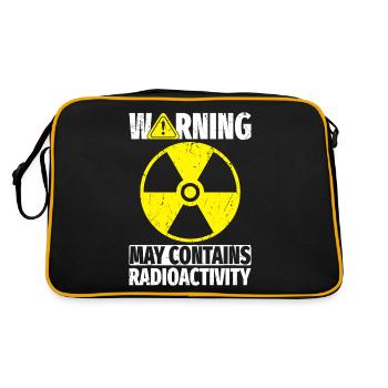 Kernkraftwerk Nuklearingenieur - Retro Tasche - Schwarz/Gold - Hinten