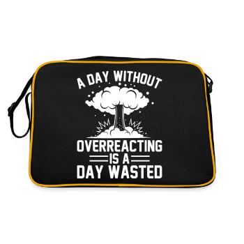 Kernkraftwerk - Retro Tasche - Schwarz/Gold - Hinten