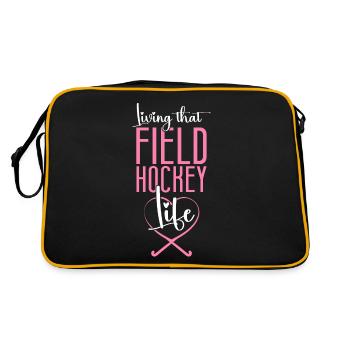 Field Hockey Living That Field - Retro Bag - black/gold - Back
