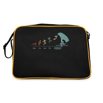 Week-end Wingfoil Surfer Wingfoil Hydrofoil - Sac Retro - noir/or - Dos