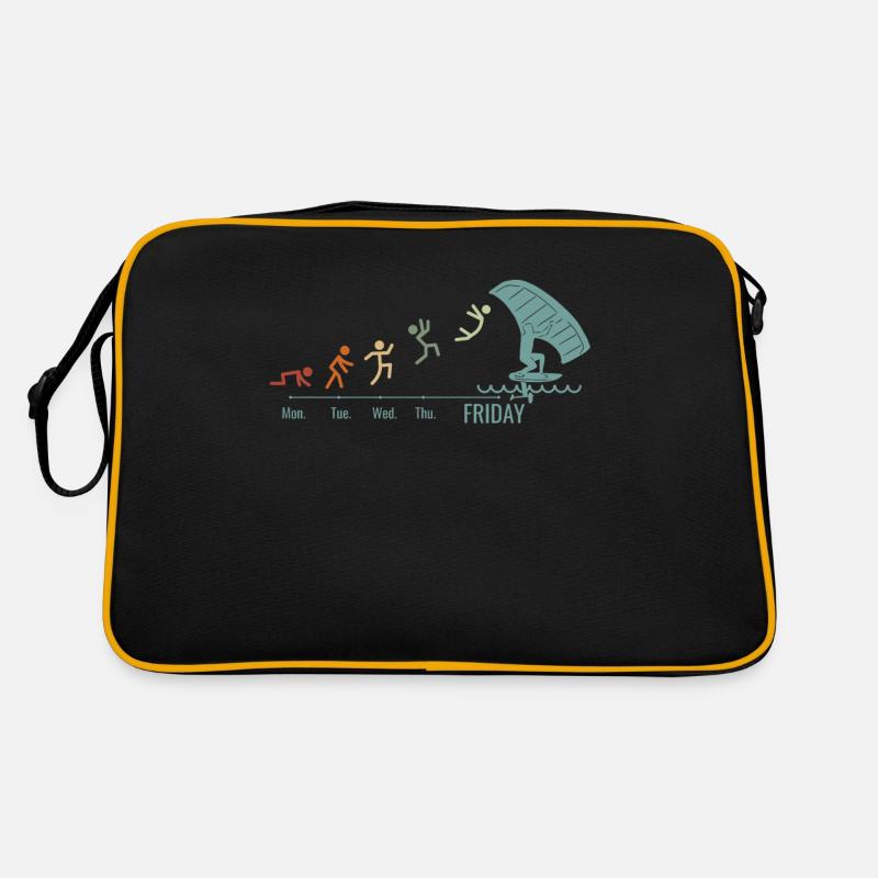 Wingfoil-Surfer Wingfoiling Hydrofoil Wochenende Retro Tasche