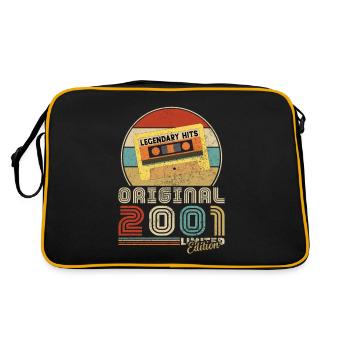 Original 2001 Vintage Anniversaire Humour - Sac Retro - noir/or - Dos