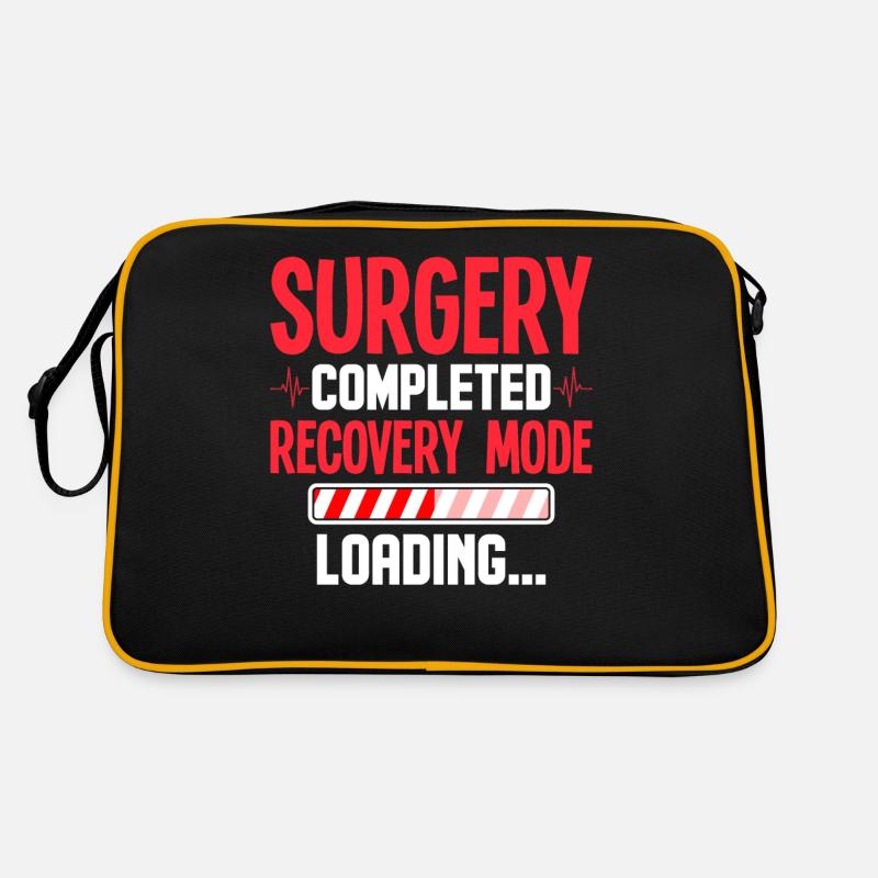 Genesung nach einer Operation am offenen Herzen Retro Tasche