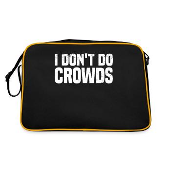 Misanthrope Antisocial Introvert - Retro Bag - black/gold - Back