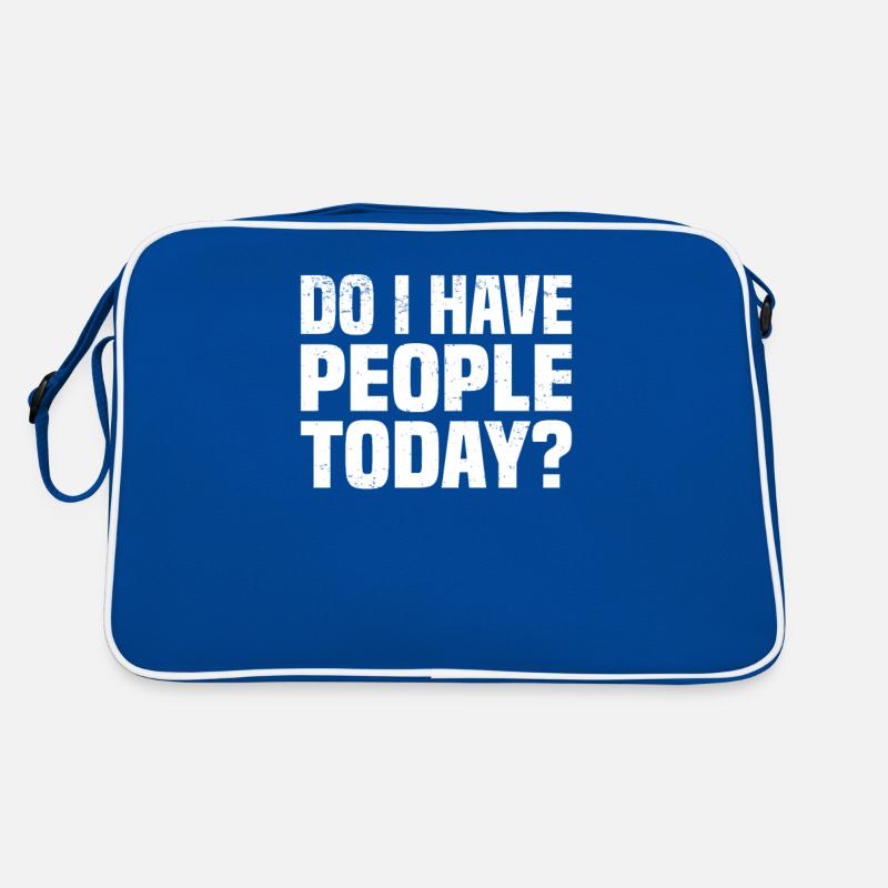 Misanthrop Menschenhasser Asozial Introvertiert Retro Tasche