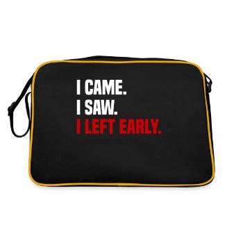 Misanthrope Antisocial Introvert - Retro Bag - black/gold - Back