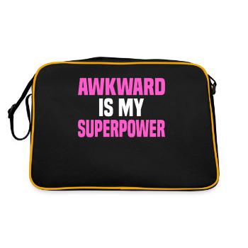 Misanthrope Antisocial Introvert - Retro Bag - black/gold - Back