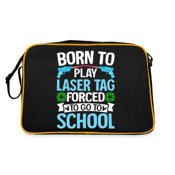 Spieler - Retro Tasche - Schwarz/Gold - Hinten