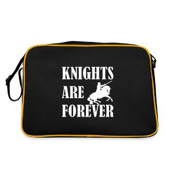 Les chevaliers sont éternels Ritter Mittelalter - Sac Retro - noir/or - Dos