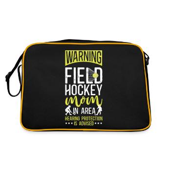 Field Hockey Mom Warning Field - Retro Bag - black/gold - Back
