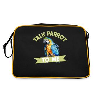 Perruche Perruche Oiseau Perruche Propriétaire - Sac Retro - noir/or - Dos