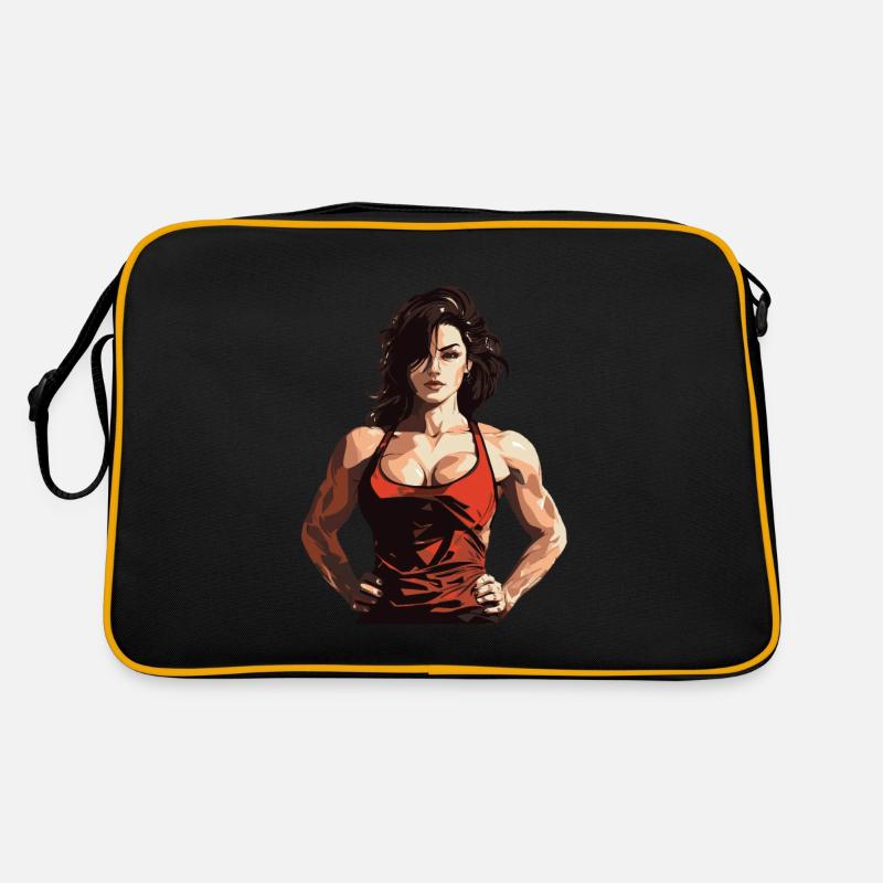 Femme Muscles Workout Gym Sac Retro