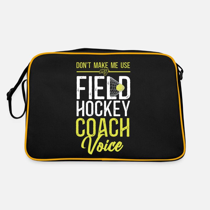 Field Hockey Coach Don't Make Me Retro Tasche
