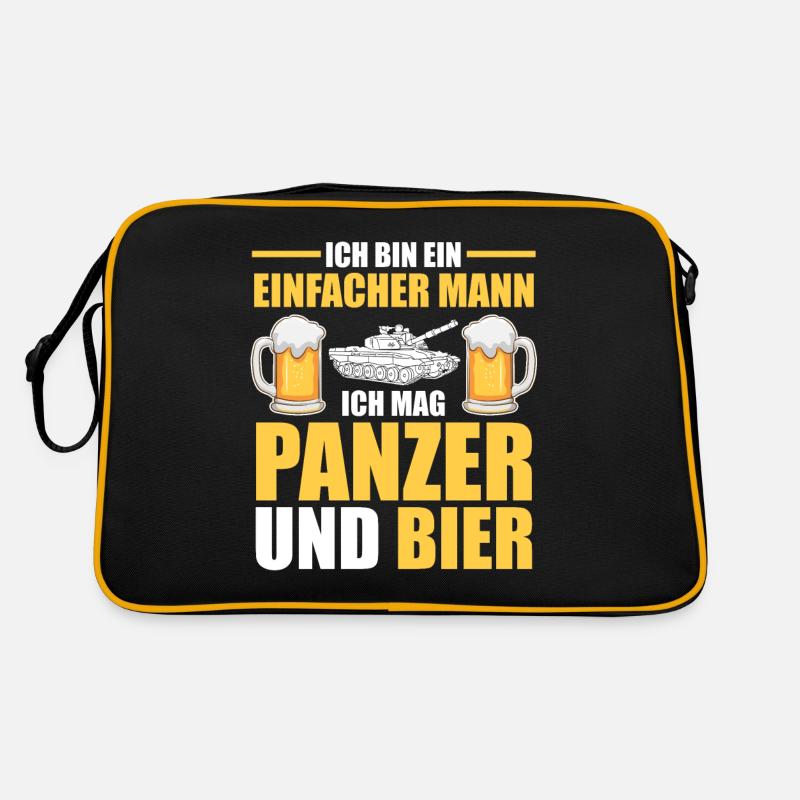 Panzerfahrer Soldat Bier Panzer Retro Tasche