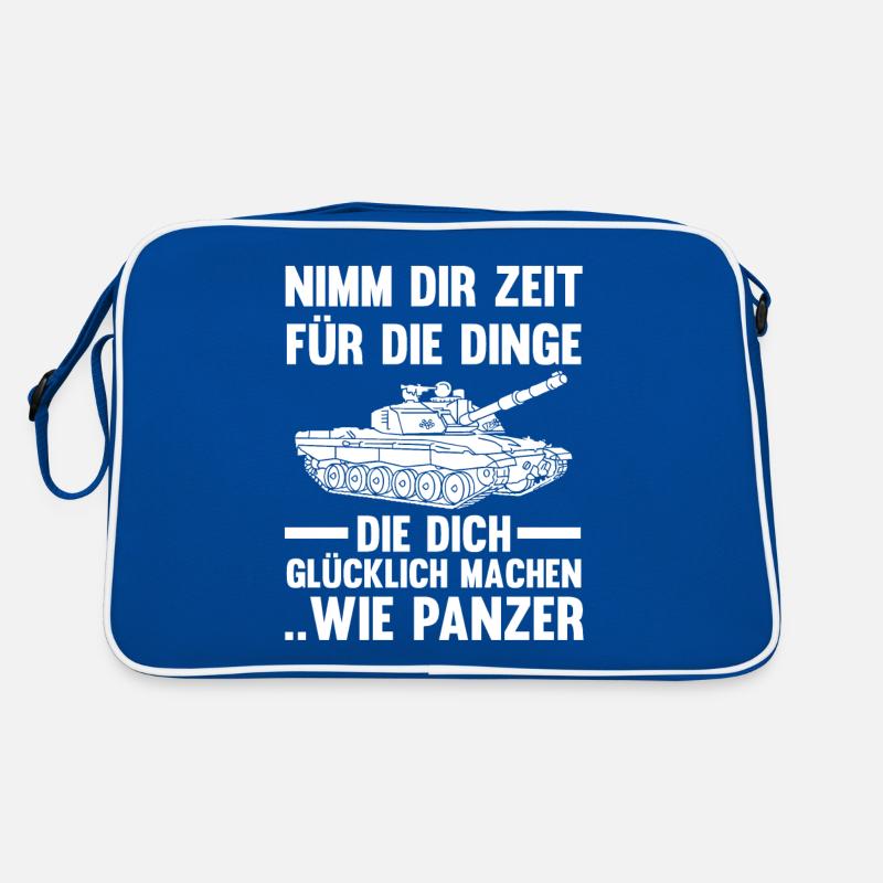 Panzerfahrer Soldat Panzer Retro Tasche