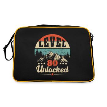 Level 80 unlocked - Retro Bag - black/gold - Back