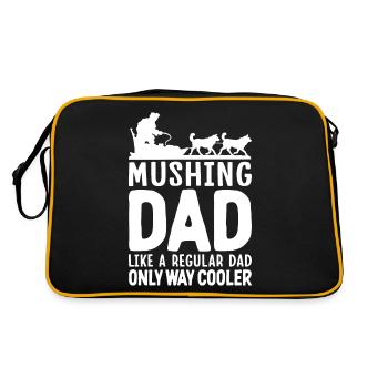 Mushing Dog Sledding Musher - Retro Bag - black/gold - Back