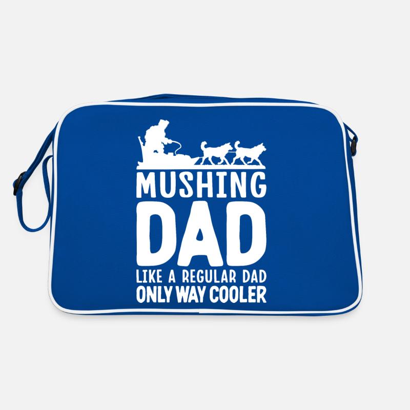 Mushing Hundeschlittenfahrt Musher Retro Tasche