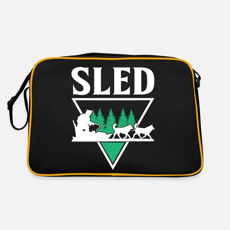Mushing Dog Sledding Musher Retro Bag