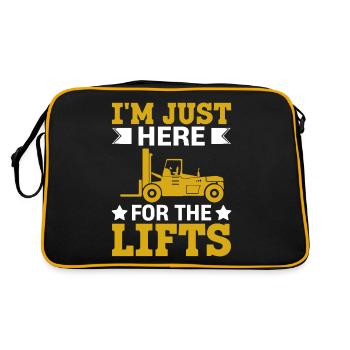 Forklift Driver Forklift Driver - Retro Bag - black/gold - Back