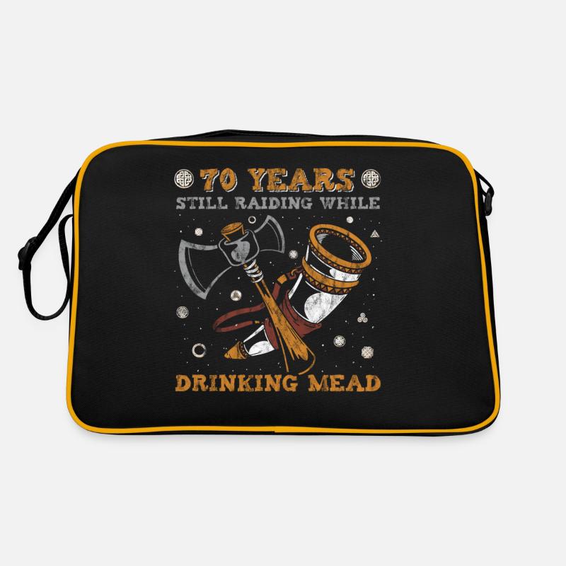 70 Years Still Raiding While Drinking Mead - 70. Retro Tasche