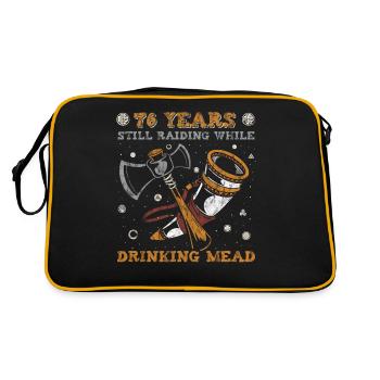 76 Years Still Raiding While Drinking Mead - 76. - Retro Bag - black/gold - Back