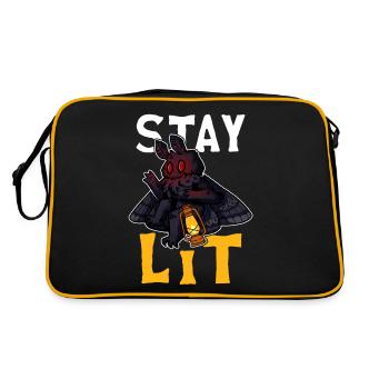 Cryptozoologie de Mothman Crypttide - Sac Retro - noir/or - Dos
