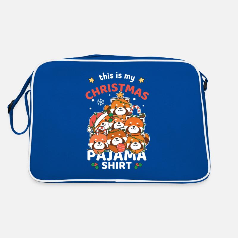 Pyjama de Noël panda roux Sac Retro