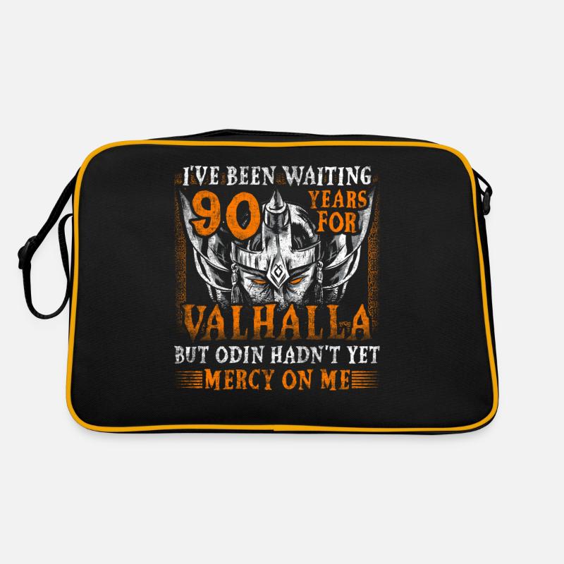 Aspettando 90 anni per il 90° compleanno del Valhalla - Borsa retrò - nero/oro