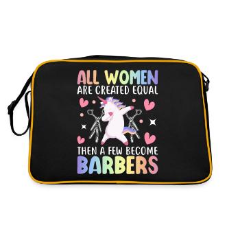 Coiffeur - Sac Retro - noir/or - Dos