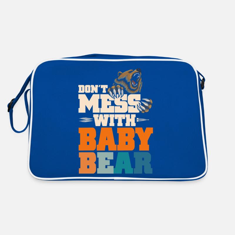 Ne plaisantez pas avec Bébé ours Sac Retro