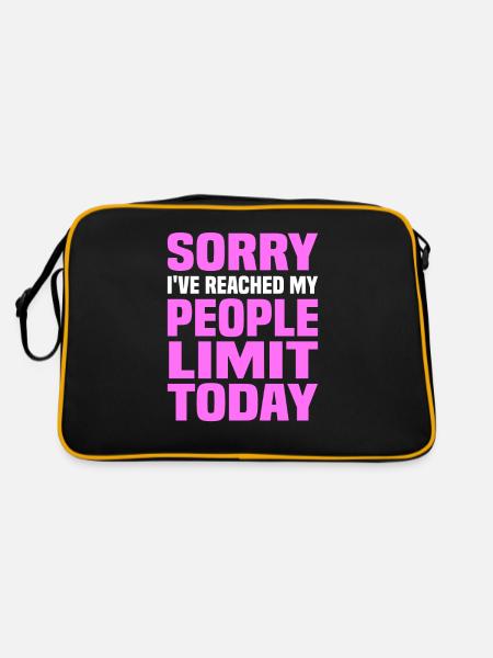 Misanthrope Antisocial Introverti - Sac Retro - noir/or - Dos