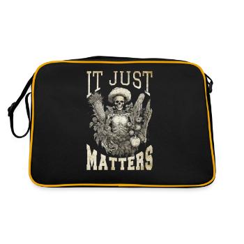 Jardinier jardin plante paysanne dictons Vintage - Sac Retro - noir/or - Dos