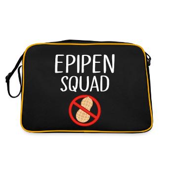 Allergie à l’épinéphrine et aux arachides Allergie aux noix Allergie - Sac Retro - noir/or - Dos