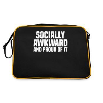 Misanthrope Antisocial Introvert - Retro Bag - black/gold - Back