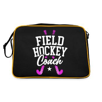 Field Hockey Coach Field Hockey - Retro Tasche - Schwarz/Gold - Hinten