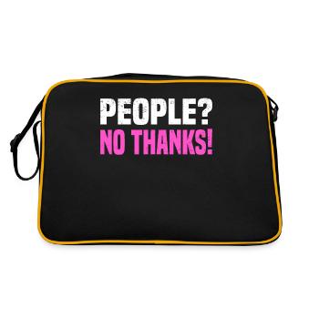 Misanthrope Antisocial Introverti - Sac Retro - noir/or - Dos
