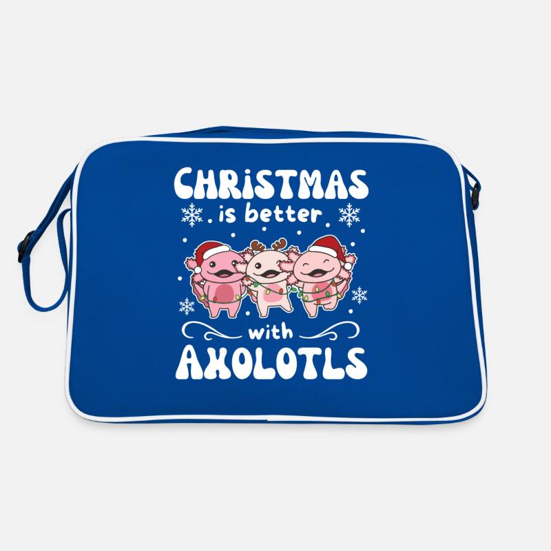 Noël, c’est mieux avec les axolotls Sac Retro